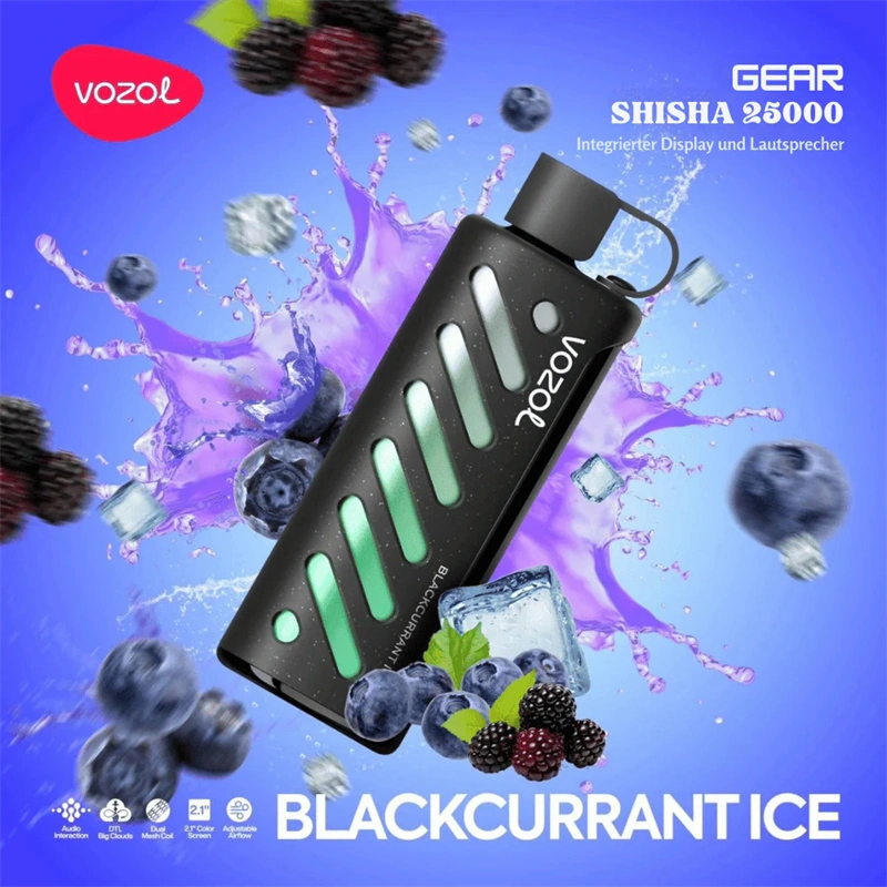 Vozol Gear Shisha 25000 Puffs Smart Screen Wholesale Disposable Vape Puff 25K Electronic Cigarette