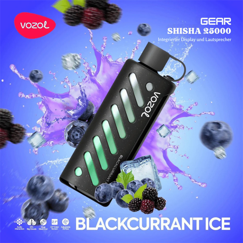 Vozol Gear Shisha 25000 Puffs Smart Screen Wholesale Disposable Vape Puff 25K Electronic Cigarette