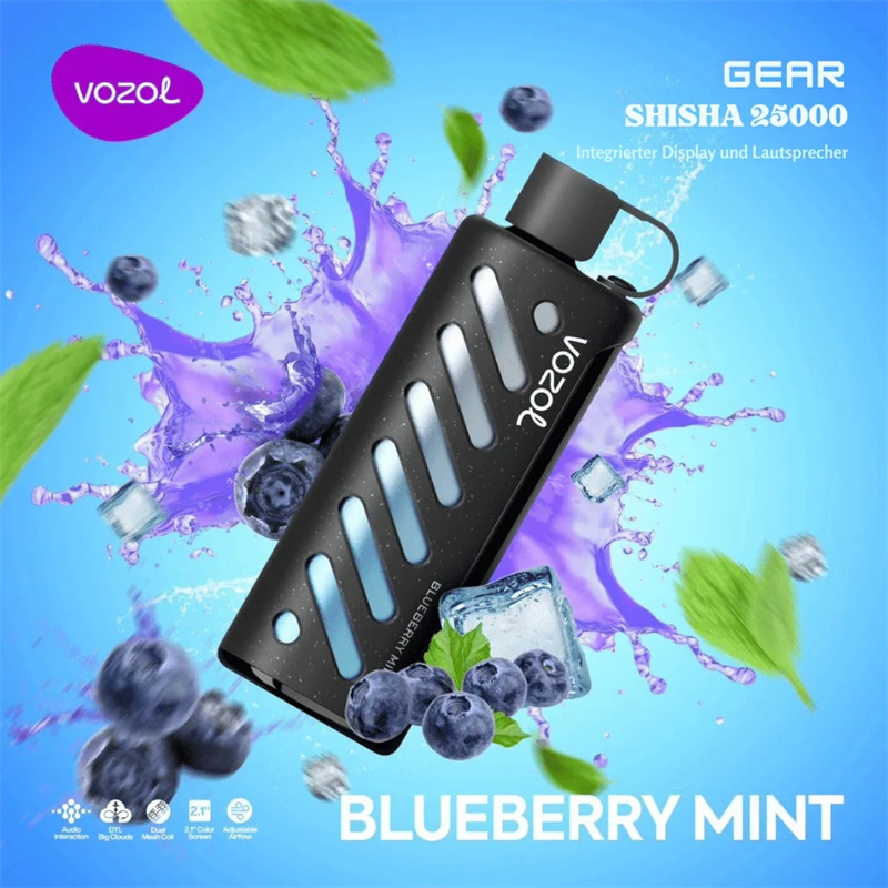 Vozol Gear Shisha 25000 Puffs Smart Screen Wholesale Disposable Vape Puff 25K Electronic Cigarette