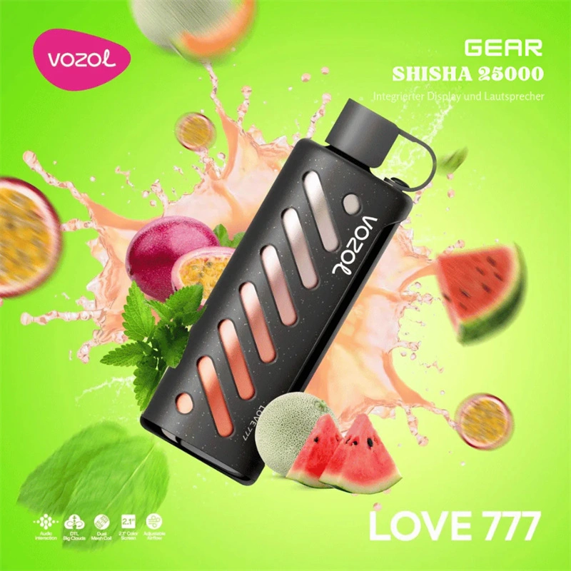 Vozol Gear Shisha 25000 Puffs Smart Screen Wholesale Disposable Vape Puff 25K Electronic Cigarette