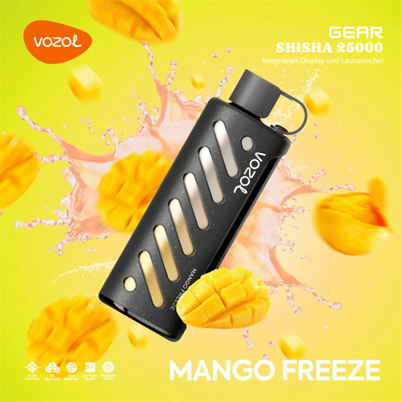 Vozol Gear Shisha 25000 Puffs Smart Screen Wholesale Disposable Vape Puff 25K Electronic Cigarette