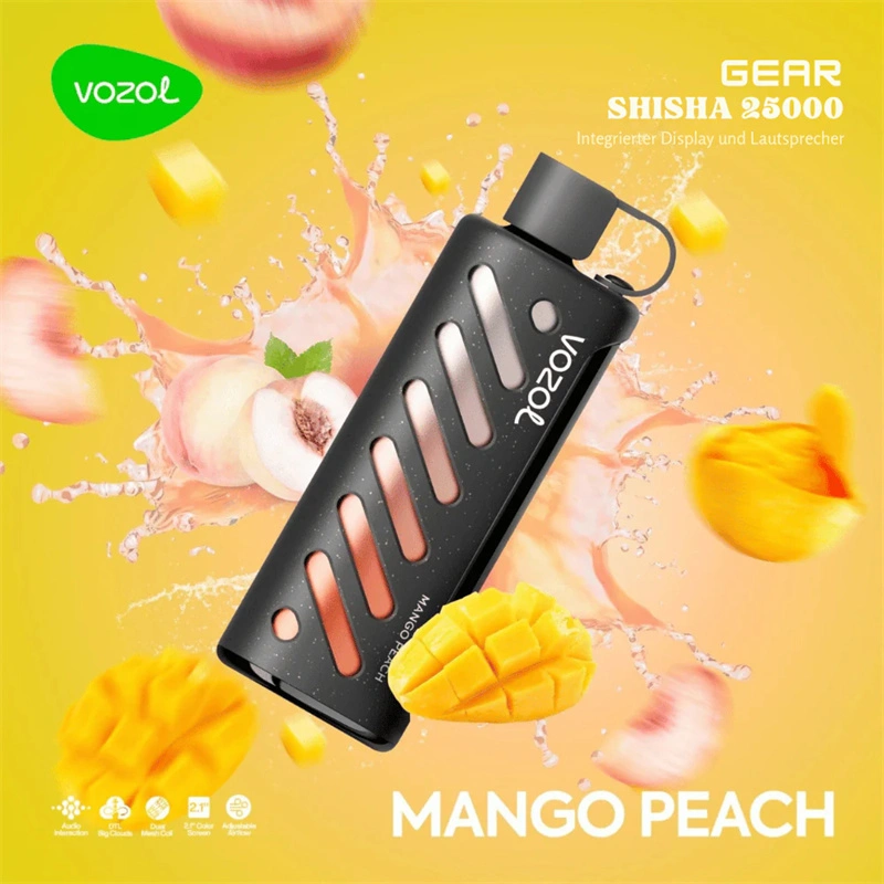 Vozol Gear Shisha 25000 Puffs Smart Screen Wholesale Disposable Vape Puff 25K Electronic Cigarette