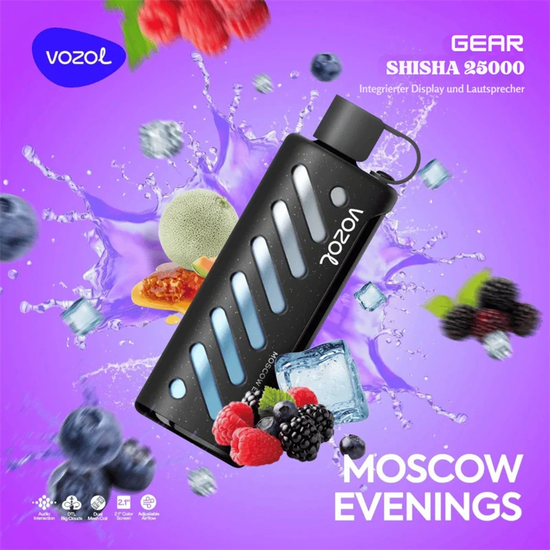 Vozol Gear Shisha 25000 Puffs Smart Screen Wholesale Disposable Vape Puff 25K Electronic Cigarette