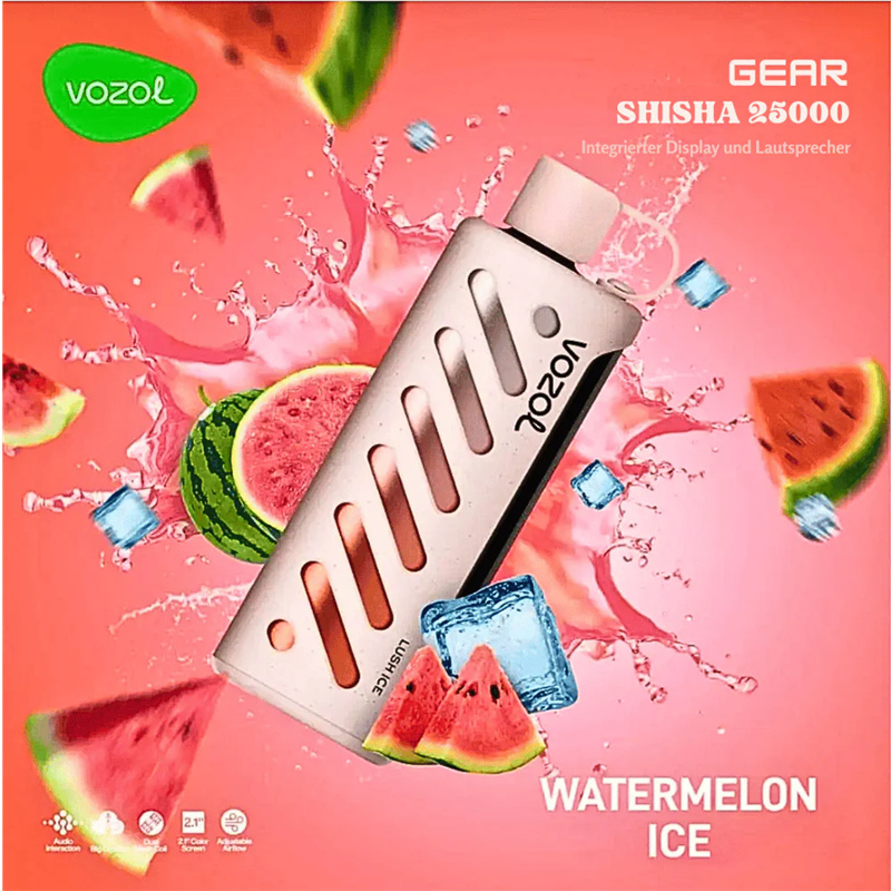 Vozol Gear Shisha 25000 Puffs Smart Screen Wholesale Disposable Vape Puff 25K Electronic Cigarette