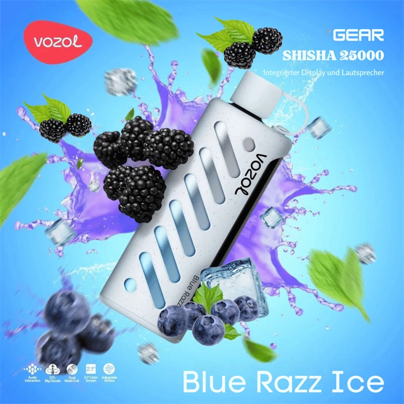 Vozol Gear Shisha 25000 Puffs Smart Screen Wholesale Disposable Vape Puff 25K Electronic Cigarette
