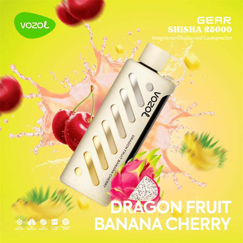 Vozol Gear Shisha 25000 Puffs Smart Screen Wholesale Disposable Vape Puff 25K Electronic Cigarette