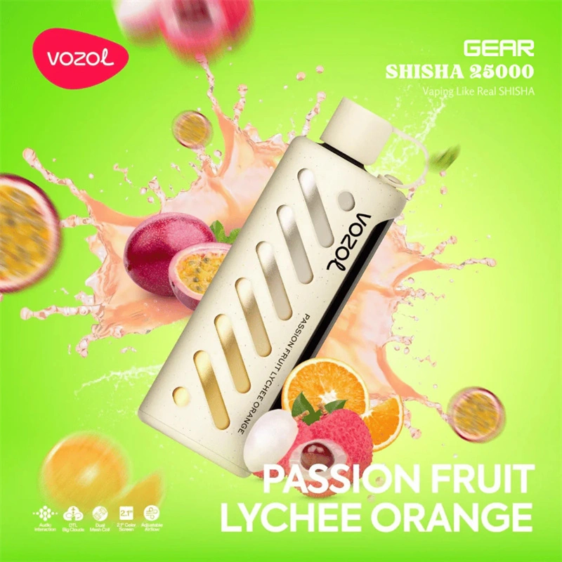 Vozol Gear Shisha 25000 Puffs Smart Screen Wholesale Disposable Vape Puff 25K Electronic Cigarette