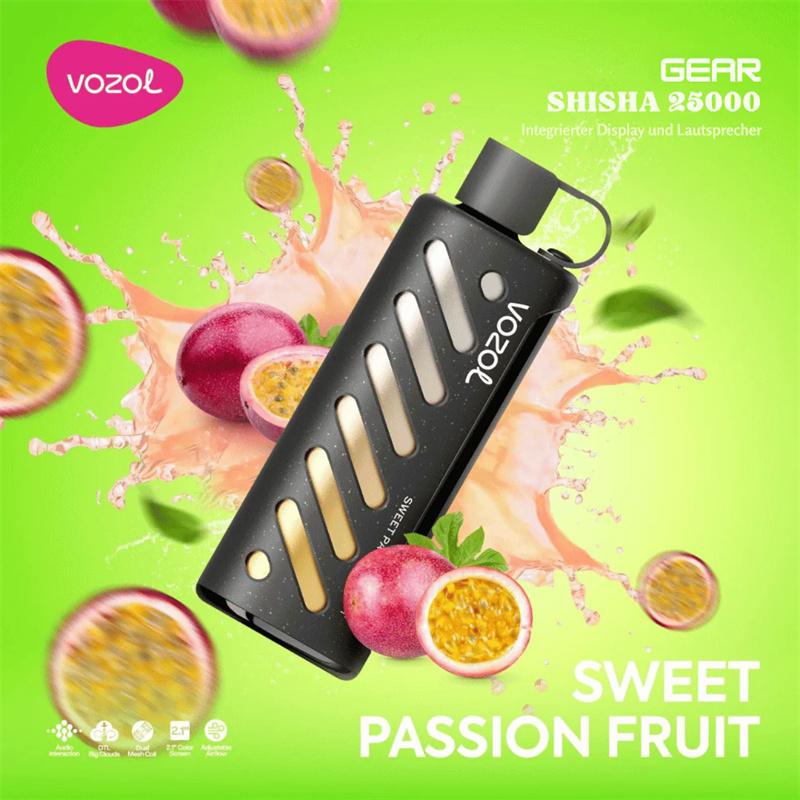 Vozol Gear Shisha 25000 Puffs Smart Screen Wholesale Disposable Vape Puff 25K Electronic Cigarette