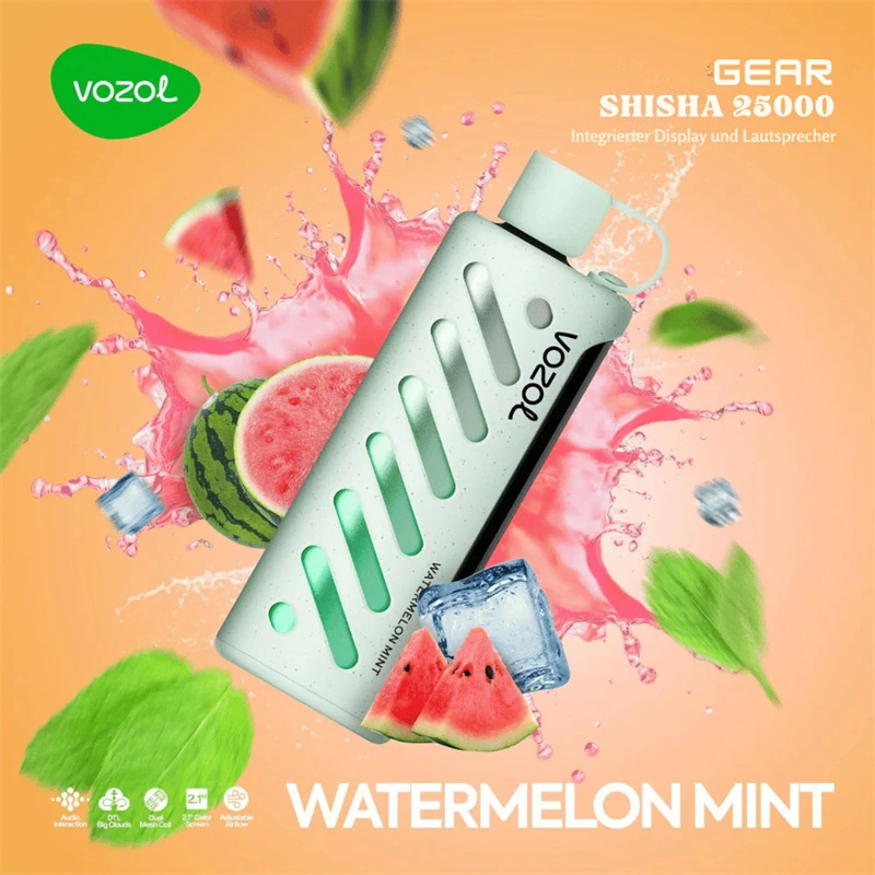Vozol Gear Shisha 25000 Puffs Smart Screen Wholesale Disposable Vape Puff 25K Electronic Cigarette