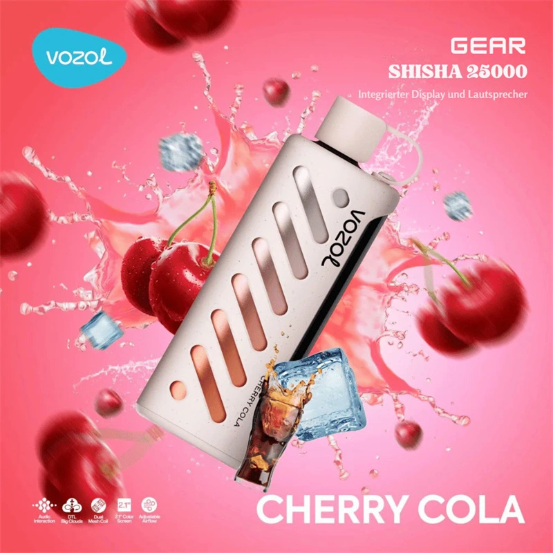 Vozol Gear Shisha 25000 Puffs Smart Screen Wholesale Disposable Vape Puff 25K Electronic Cigarette