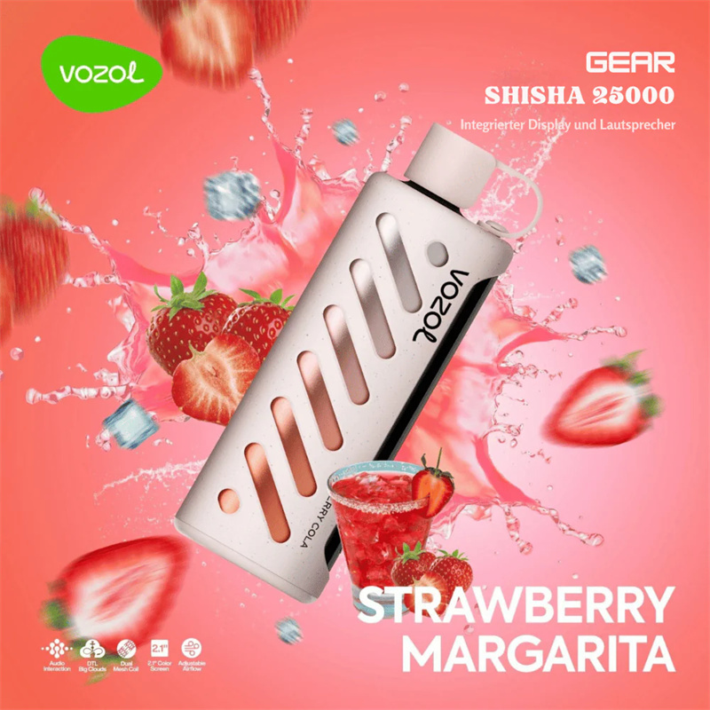 Vozol Gear Shisha 25000 Puffs Smart Screen Wholesale Disposable Vape Puff 25K Electronic Cigarette