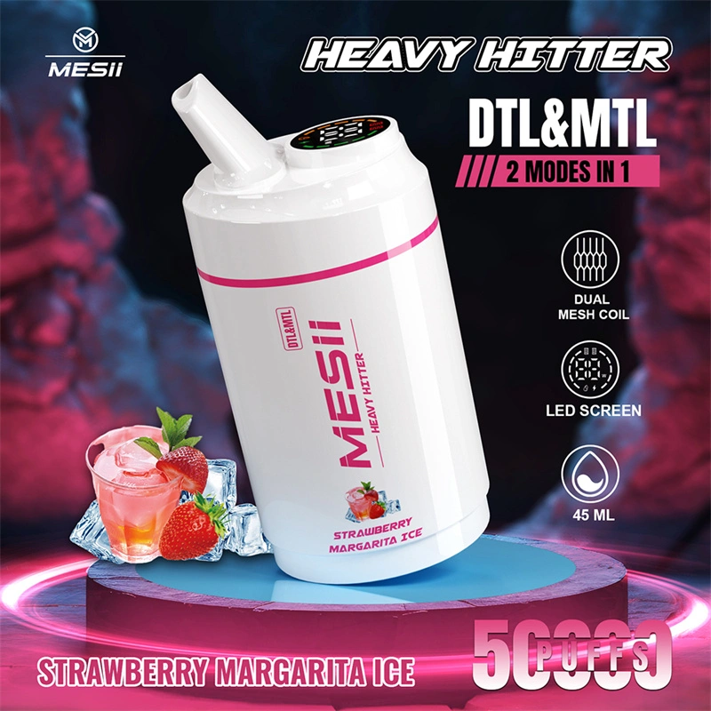 Mesii Shisha Heavy Hitter 50000 Puffs LED Screen Disposable Vape Puff 50K Wholesale Electronic Cigarette