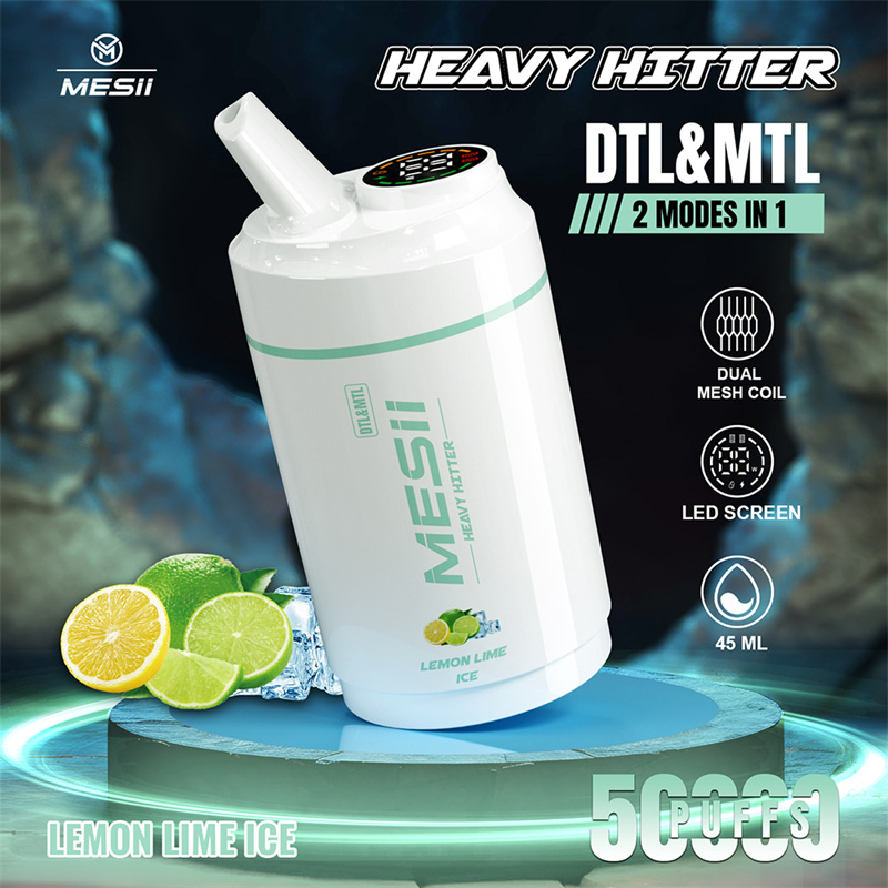 Mesii Shisha Heavy Hitter 50000 Puffs LED Screen Disposable Vape Puff 50K Wholesale Electronic Cigarette