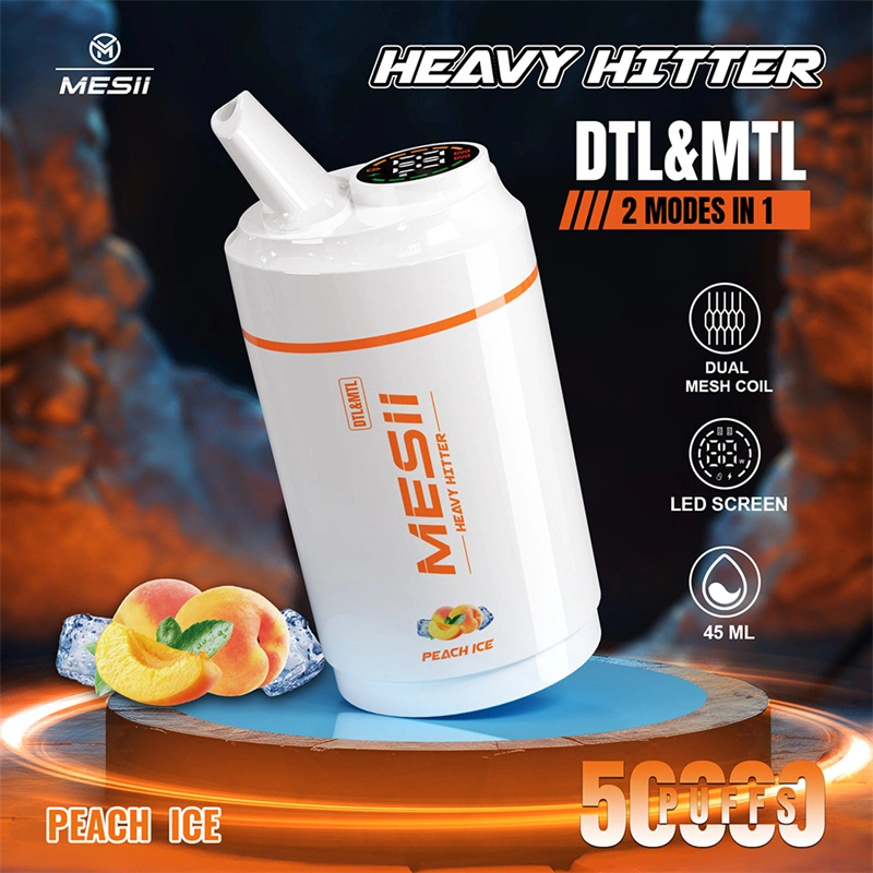 Mesii Shisha Heavy Hitter 50000 Puffs LED Screen Disposable Vape Puff 50K Wholesale Electronic Cigarette