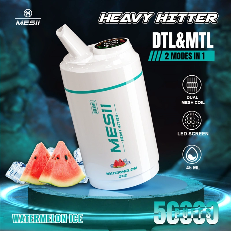 Mesii Shisha Heavy Hitter 50000 Puffs LED Screen Disposable Vape Puff 50K Wholesale Electronic Cigarette