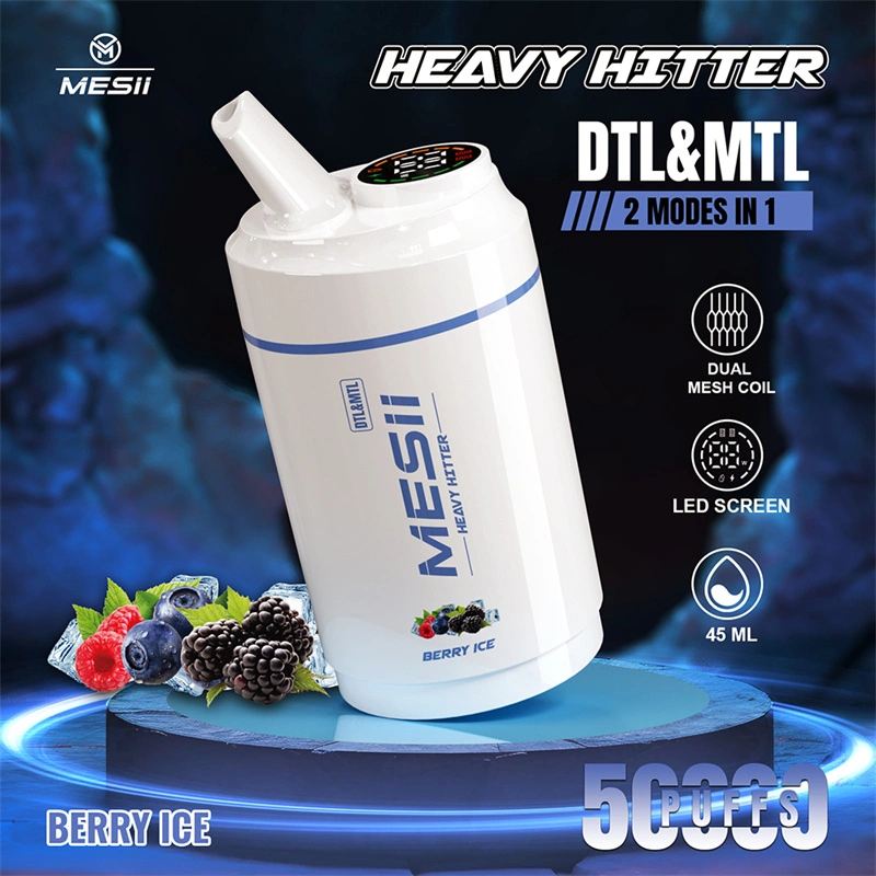 Mesii Shisha Heavy Hitter 50000 Puffs LED Screen Disposable Vape Puff 50K Wholesale Electronic Cigarette