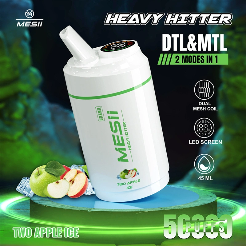 Mesii Shisha Heavy Hitter 50000 Puffs LED Screen Disposable Vape Puff 50K Wholesale Electronic Cigarette