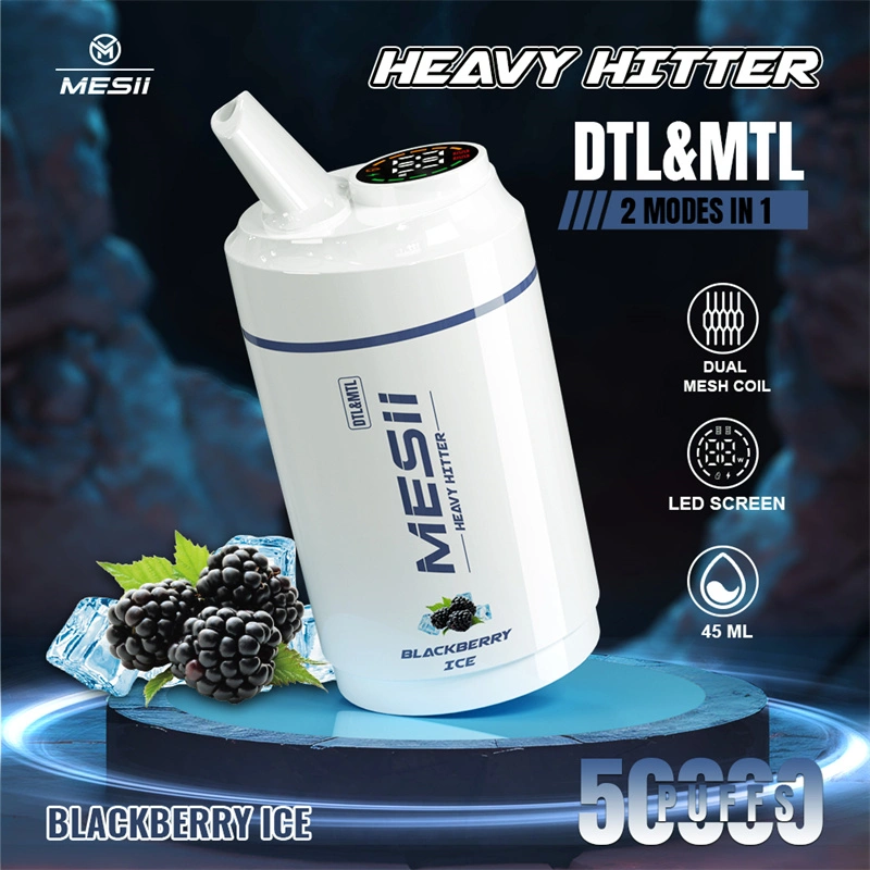 Mesii Shisha Heavy Hitter 50000 Puffs LED Screen Disposable Vape Puff 50K Wholesale Electronic Cigarette