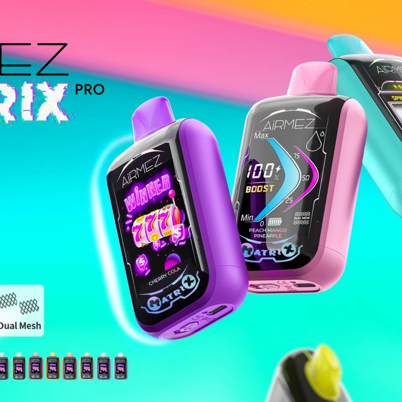 EU Warehouse Airmez Matrix Pro 30000 Puffs Full Smart Screen Disposable Vape Wholesale Puff 30k Touch Control