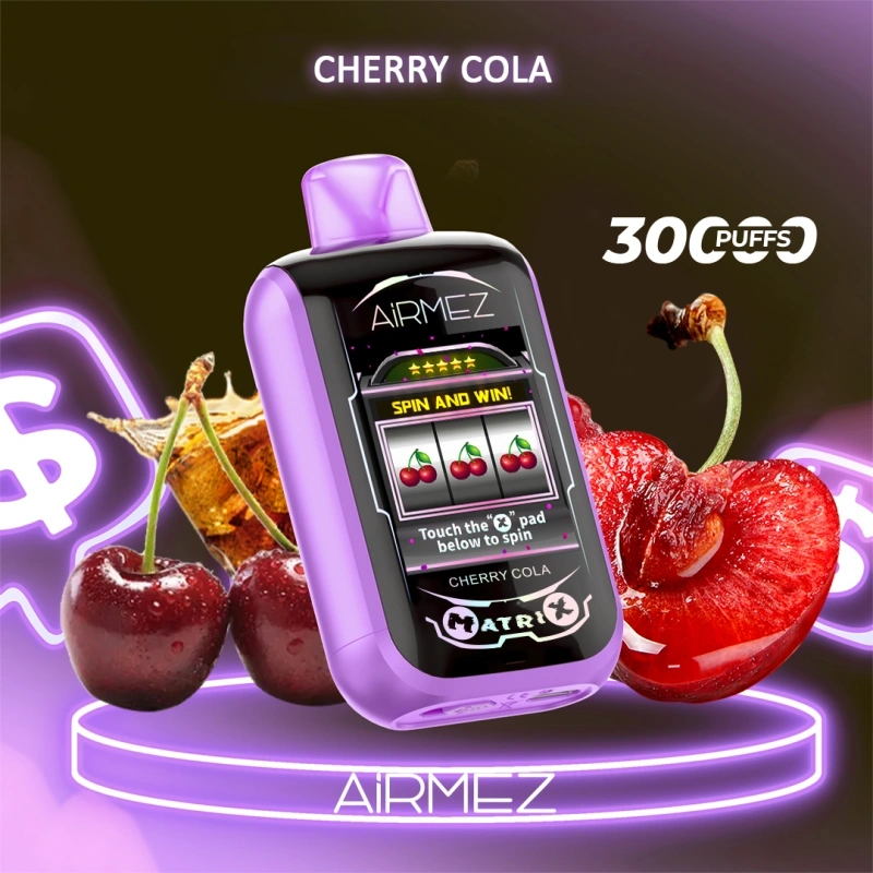 EU Warehouse Airmez Matrix Pro 30000 Puffs Full Smart Screen Disposable Vape Wholesale Puff 30k Touch Control