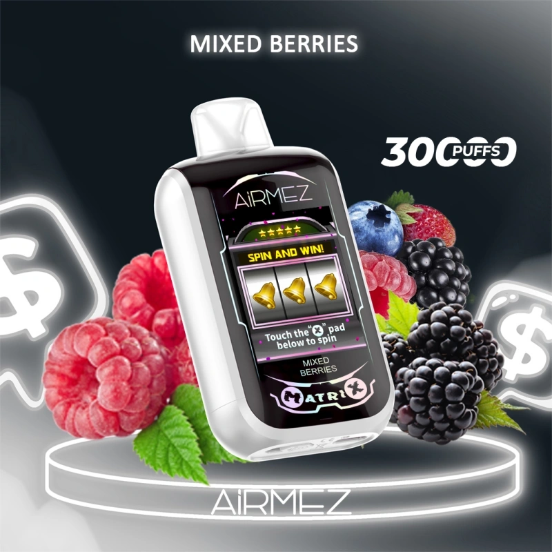 EU Warehouse Airmez Matrix Pro 30000 Puffs Full Smart Screen Disposable Vape Wholesale Puff 30k Touch Control