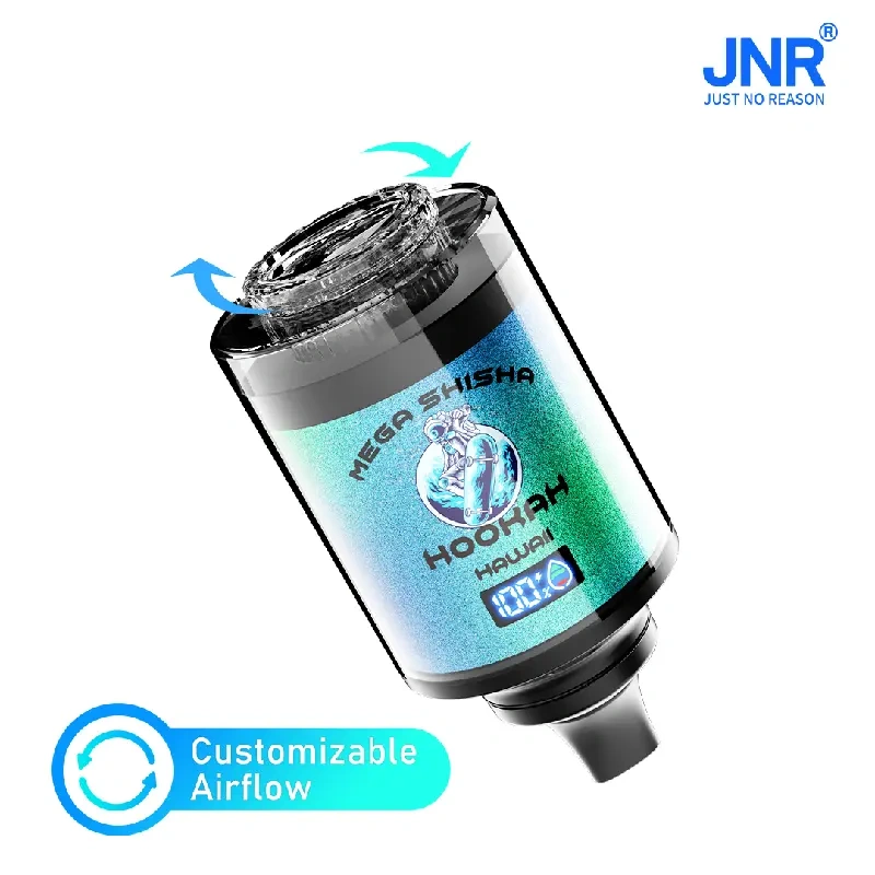 JNR Mega Shisha Hookah 100000 Puffs Smart Screen Disposable Vape Wholesale Puff 100k DTL Breathing Light