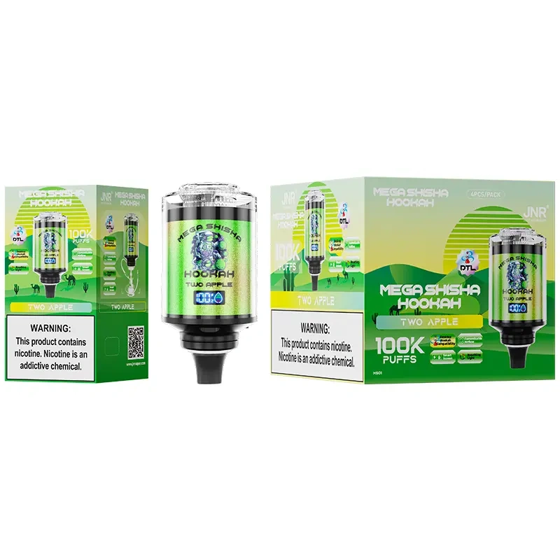 JNR Mega Shisha Hookah 100000 Puffs Smart Screen Disposable Vape Wholesale Puff 100k DTL Breathing Light