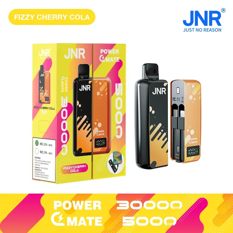 JNR Power Mate 30000 Puffs Smart Screen Disposable Vape Wholesale Puff 30k Pod 5000mAh Power Bank