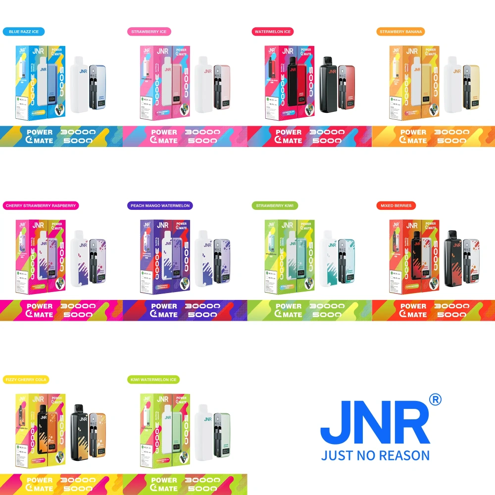 JNR Power Mate 30000 Puffs Smart Screen Pod Vape Wholesale Puff 30k 5000mAh Power Bank