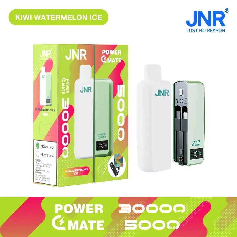 JNR Power Mate 30000 Puffs Smart Screen Disposable Vape Wholesale Puff 30k Pod 5000mAh Power Bank