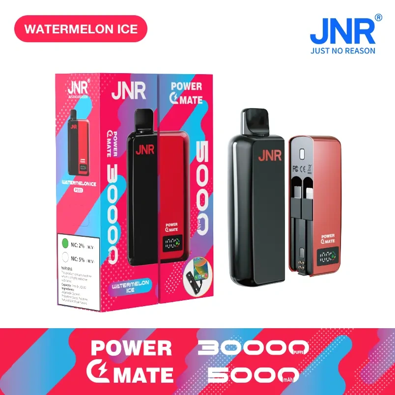 JNR Power Mate 30000 Puffs Smart Screen Disposable Vape Wholesale Puff 30k Pod 5000mAh Power Bank