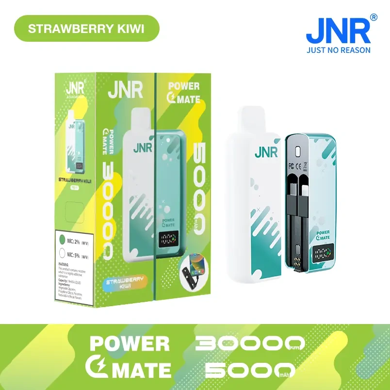 JNR Power Mate 30000 Puffs Smart Screen Disposable Vape Wholesale Puff 30k Pod 5000mAh Power Bank