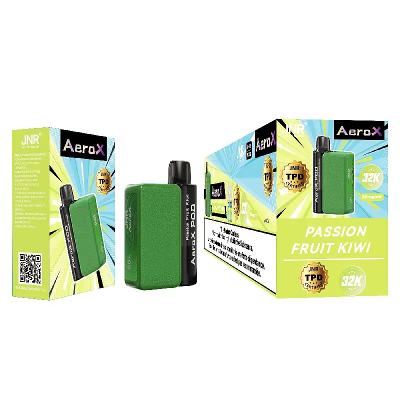 JNR Aero X Refillable Pod TPD Certified Vape Wholesale Smart Screen 32000 Puffs Dual Mesh Coil