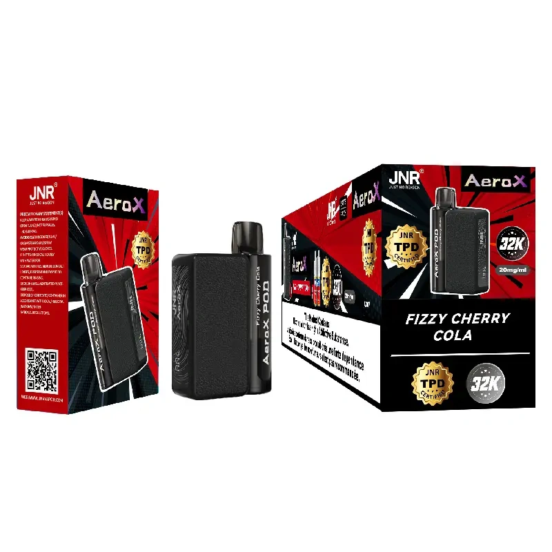 JNR Aero X Refillable Pod TPD Certified Vape Wholesale Smart Screen 32000 Puffs Dual Mesh Coil