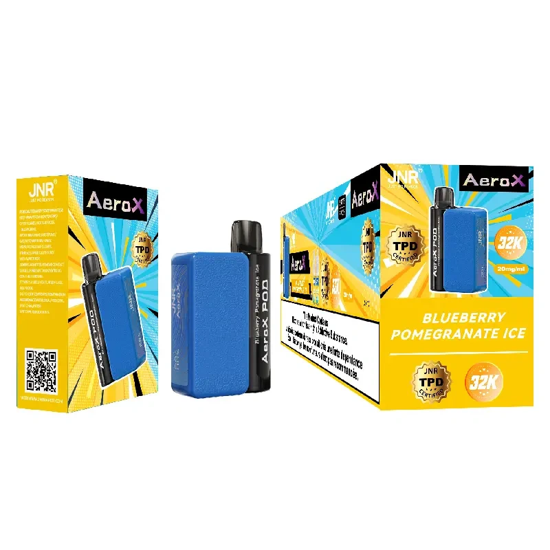JNR Aero X Refillable Pod TPD Certified Vape Wholesale Smart Screen 32000 Puffs Dual Mesh Coil