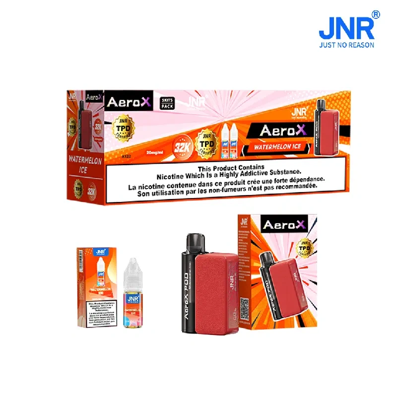 JNR Aero X Refillable Pod TPD Certified Vape Wholesale Smart Screen 32000 Puffs Dual Mesh Coil