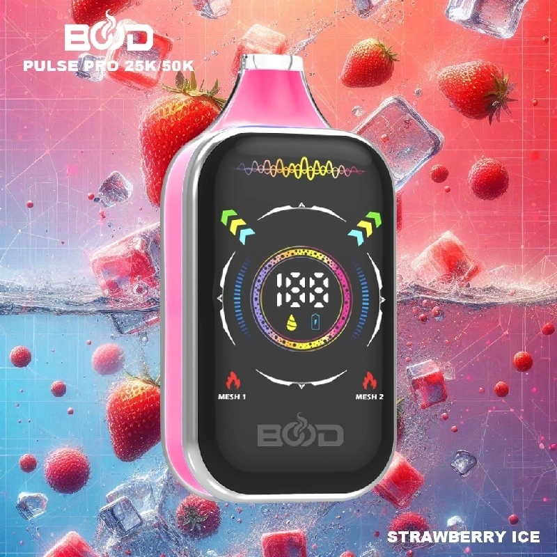 Bood Pulse Pro 25000 50000 Puffs Full Smart Screen Disposable Vape Wholesale Puff 25K 50K Dual Mode RGB Light
