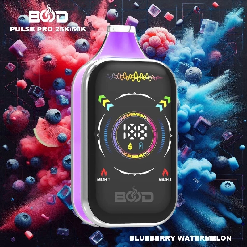 Bood Pulse Pro 25000 50000 Puffs Full Smart Screen Disposable Vape Wholesale Puff 25K 50K Dual Mode RGB Light