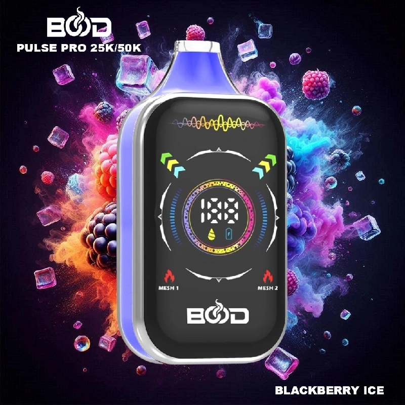 Bood Pulse Pro 25000 50000 Puffs Full Smart Screen Disposable Vape Wholesale Puff 25K 50K Dual Mode RGB Light