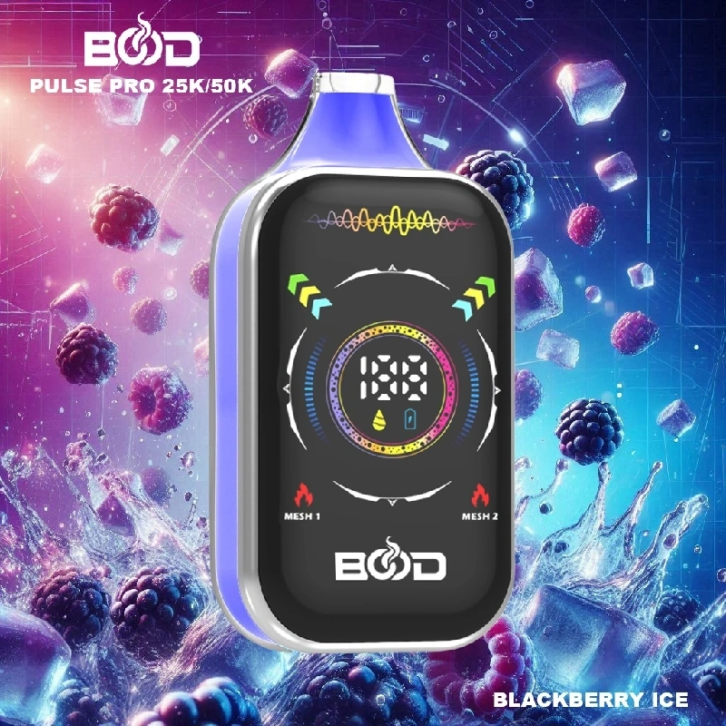 Bood Pulse Pro 25000 50000 Puffs Full Smart Screen Disposable Vape Wholesale Puff 25K 50K Dual Mode RGB Light