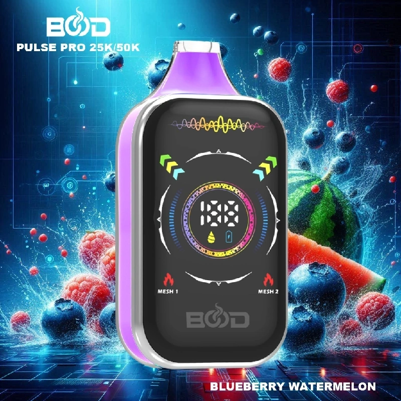Bood Pulse Pro 25000 50000 Puffs Full Smart Screen Disposable Vape Wholesale Puff 25K 50K Dual Mode RGB Light