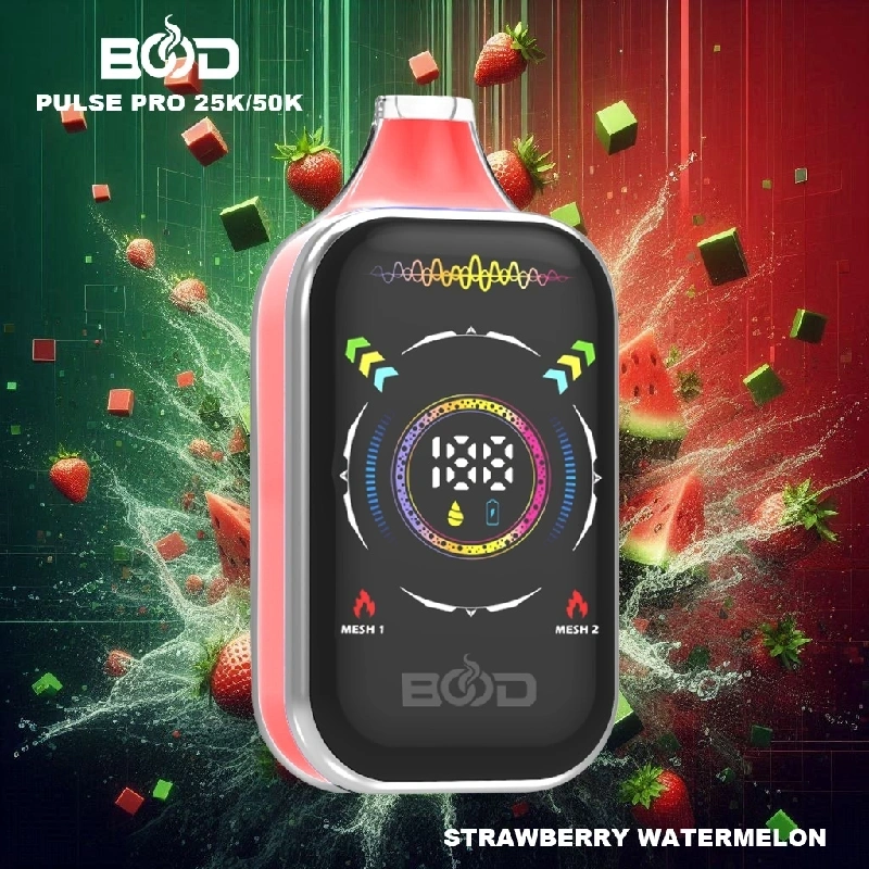 Bood Pulse Pro 25000 50000 Puffs Full Smart Screen Disposable Vape Wholesale Puff 25K 50K Dual Mode RGB Light