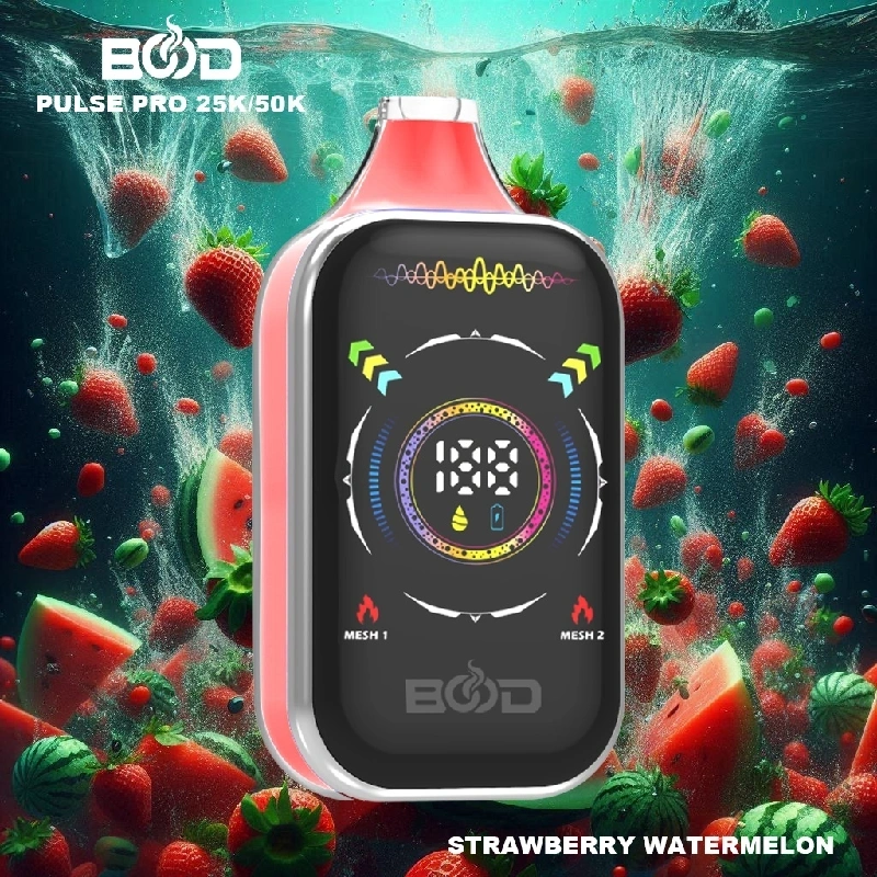 Bood Pulse Pro 25000 50000 Puffs Full Smart Screen Disposable Vape Wholesale Puff 25K 50K Dual Mode RGB Light