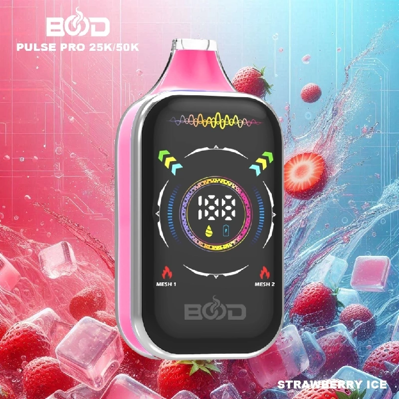 Bood Pulse Pro 25000 50000 Puffs Full Smart Screen Disposable Vape Wholesale Puff 25K 50K Dual Mode RGB Light