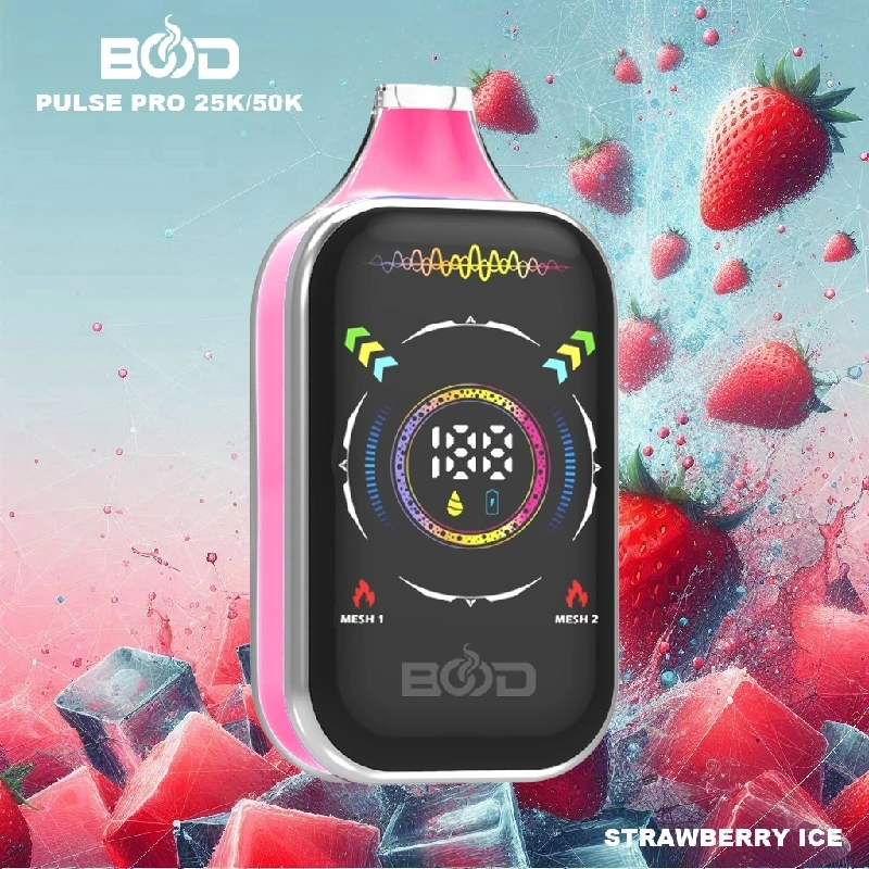 Bood Pulse Pro 25000 50000 Puffs Full Smart Screen Disposable Vape Wholesale Puff 25K 50K Dual Mode RGB Light