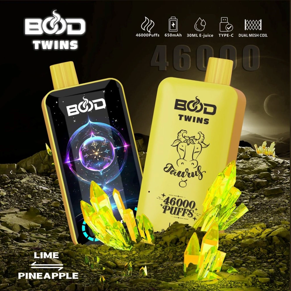 Bood Twin 46000 Puffs Dual Flavors Full Smart Screen Disposable Vape Wholesale Puff 46K Electronic Cigarette