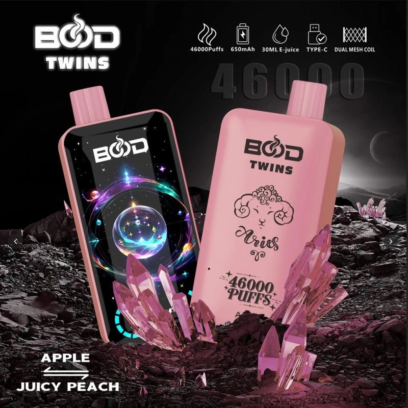 Bood Twin 46000 Puffs Dual Flavors Full Smart Screen Disposable Vape Wholesale Puff 46K Electronic Cigarette