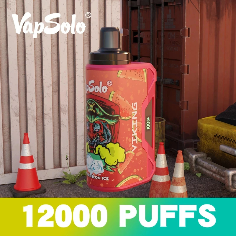 Vapsolo Viking 12000 Puffs LCD Screen Puff 12k Wholesale Disposable Vape Electronic Cigarette Adjustable Airflow