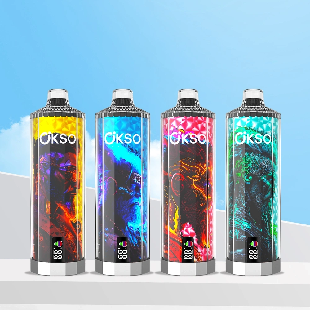 OKSO Shisha Hookah Mega 50000 Puffs Smart Screen Disposable Vape Wholesale Puff 50K Electronic Cigarette