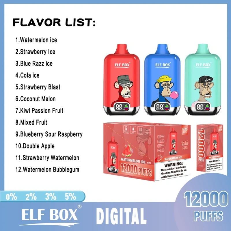 Elf Box Digital Box 12000 Puffs